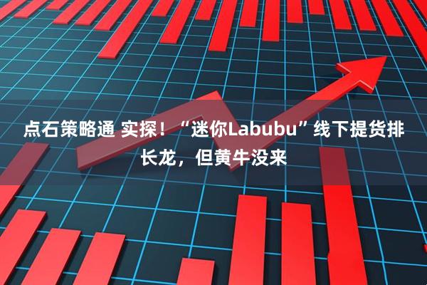 点石策略通 实探！“迷你Labubu”线下提货排长龙，但黄牛没来